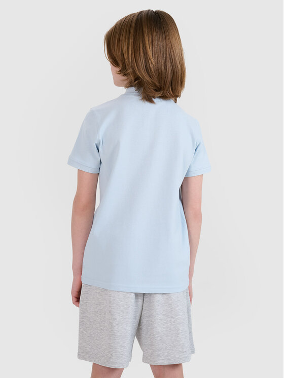 4F 4F Polo BASIC+ Niebieski Regular Fit