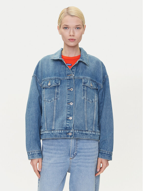HUGO Giacca di jeans Lou 50541559 Blu Regular Fit, taglia : S