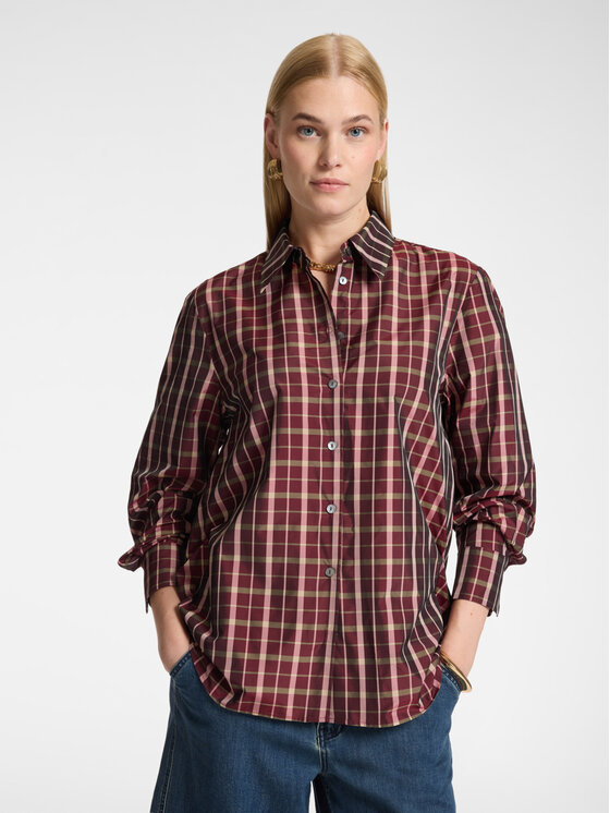 Elena Mirò Elena Mirò Camicia 5041P000368N003 Bordeaux Regular Fit