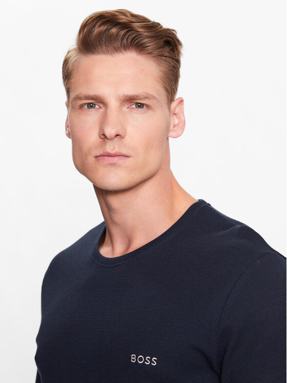 BOSS Boss Zgornji del pižame 50480834 Mornarsko modra Regular Fit