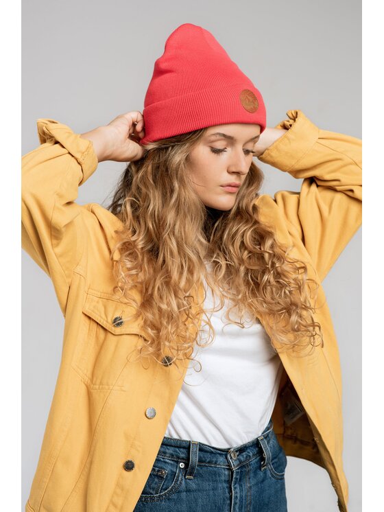 Kabak Kabak Czapka klasyczna beanie Czerwony