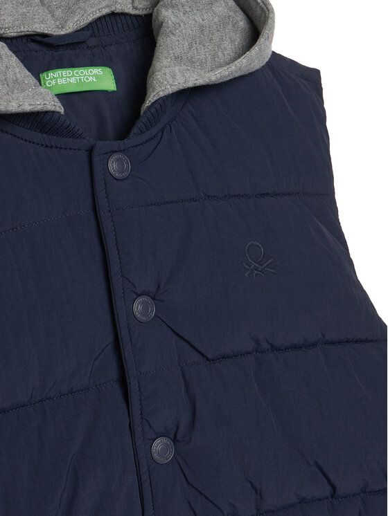 United Colors Of Benetton United Colors Of Benetton Kamizelka 2IGGCJ012 Granatowy Regular Fit