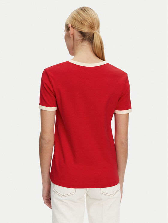 Tommy Hilfiger Tommy Hilfiger T-Shirt Monotype WW0WW44586 Červená Regular Fit