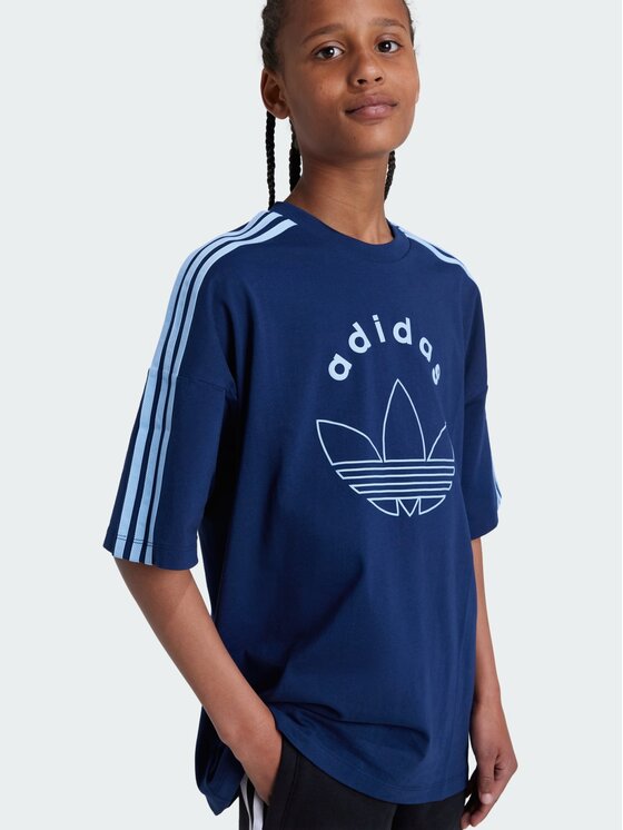 adidas adidas T-Shirt 136767 Granatowy Loose Fit