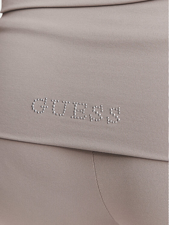 Guess Guess Legginsy V6YB24 K4713 Beżowy ciemny Flare Fit