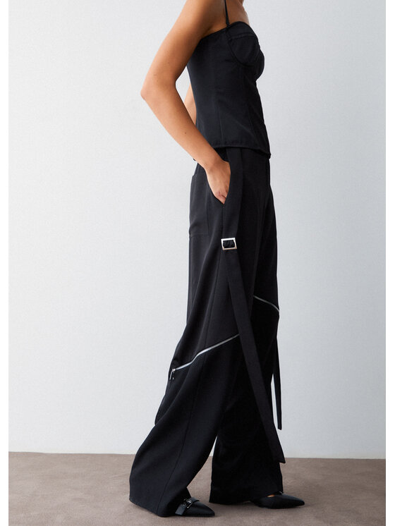Liu Jo Liu Jo Spodnie garniturowe PA6014TS11422222 Czarny Regular Fit