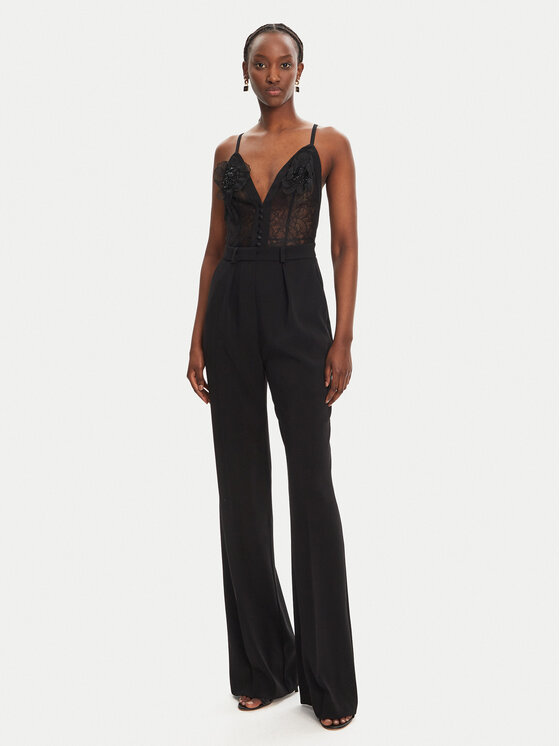 Elisabetta Franchi Elisabetta Franchi Overal TU-049-52E2-V560 Černá Regular Fit