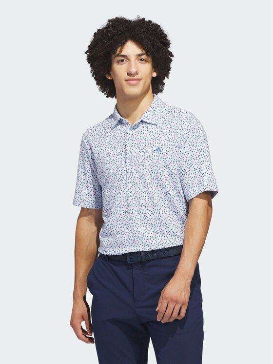 adidas adidas Polo 162290 Błękitny Regular Fit
