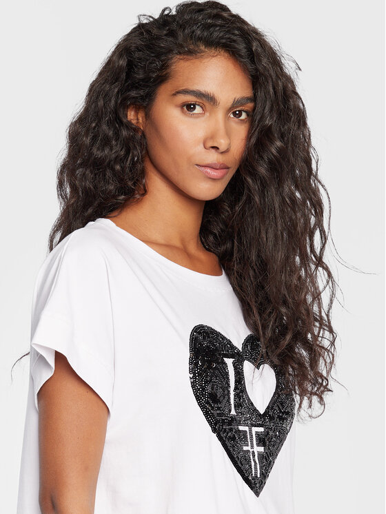 T-shirt FR22WT3034J401N5 Bianco Regular Fit