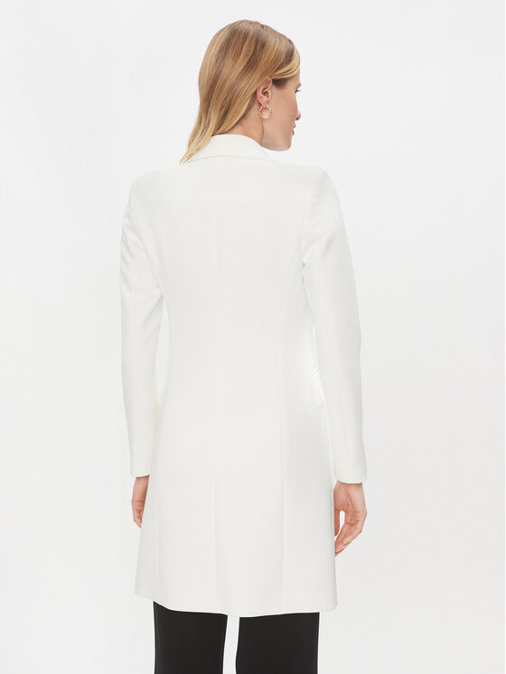 Rinascimento Rinascimento Pārejas mētelis CFC0117952003 Balts Regular Fit