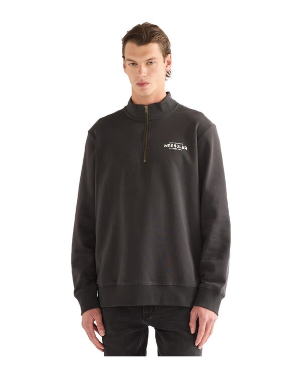 Wrangler Wrangler Bluza 112387744 Czarny Regular Fit