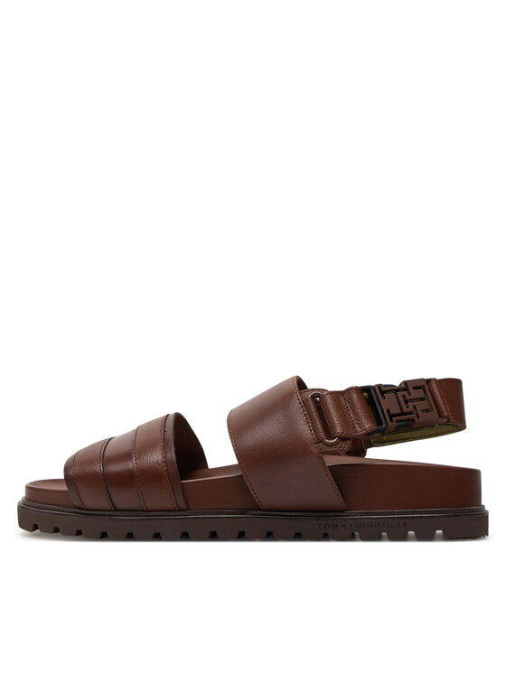 Tommy Hilfiger Sandali Elevated Th Buckle Lth Sandal FM0FM05007 Marrone Modivo