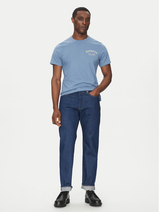 Barbour Barbour T-shirt Preppy MTS0502BU27 Plava Tailored Fit