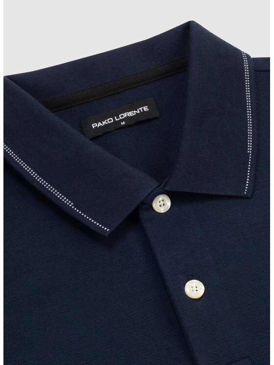 Pako Lorente Pako Lorente Polo P25WF-TX-003 Granatowy Classic Fit