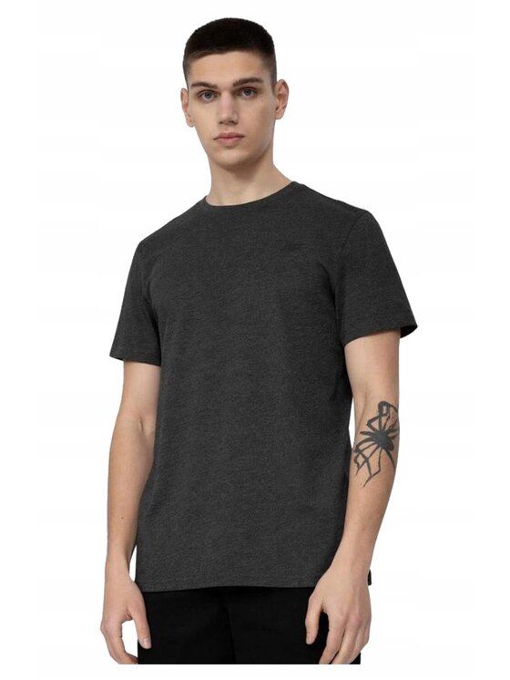 4F 4F T-Shirt TTSHM536 Szary Comfortable Fit