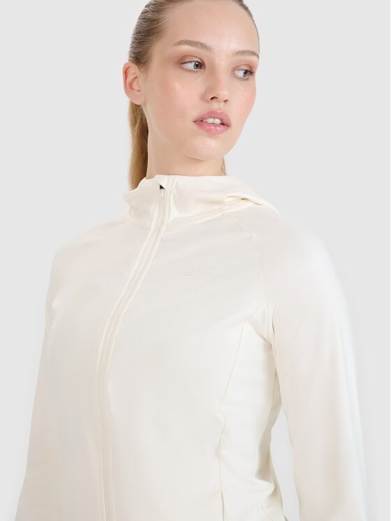 4F 4F Felpa tecnica 4FRSS25TFSWF467-62S Bianco Regular Fit