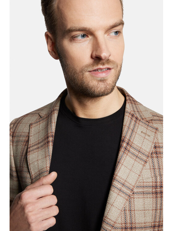 Lancerto Lancerto Marynarka Tarragona MA099123000002 Beżowy Slim Fit