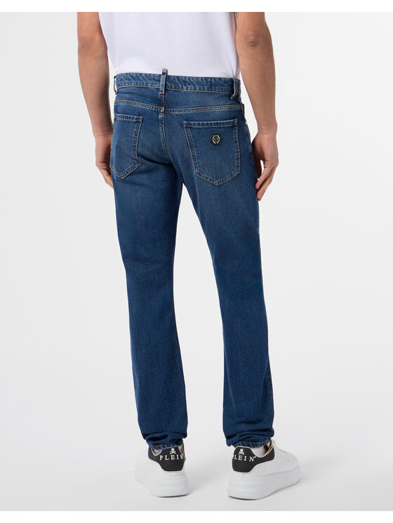 PHILIPP PLEIN PHILIPP PLEIN Jeansy 30026 Niebieski Straight Fit