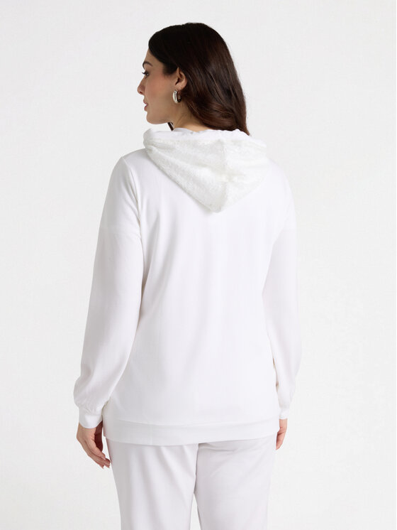 Fiorella Rubino Fiorella Rubino Felpa G890L008330N011 Bianco A-Line Fit