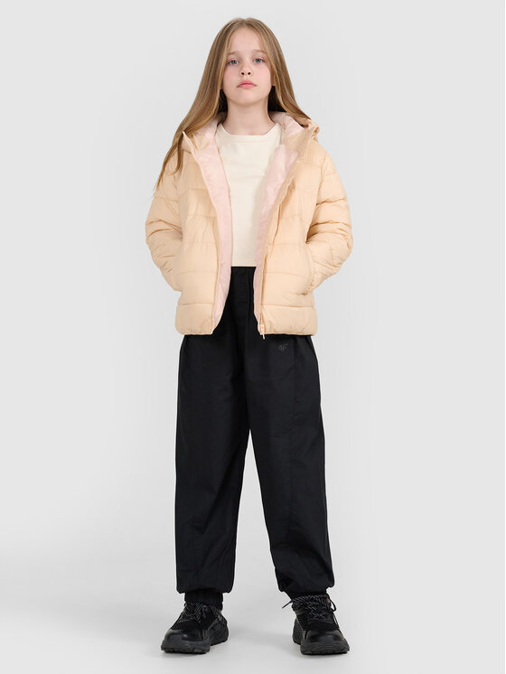 4F 4F Kurtka puchowa OUTERWEAR Beżowy Regular Fit