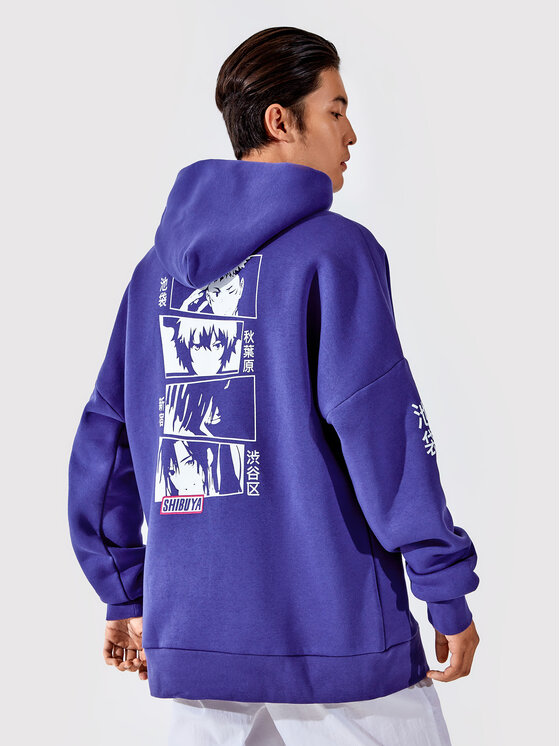 Togoshi Togoshi Felpa Unisex TG22-BLU004 Blu scuro Oversize