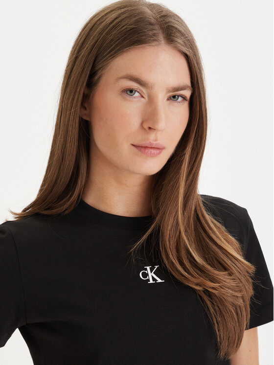 Calvin Klein Jeans Calvin Klein Jeans Póló LV047AB213 Fekete Regular Fit