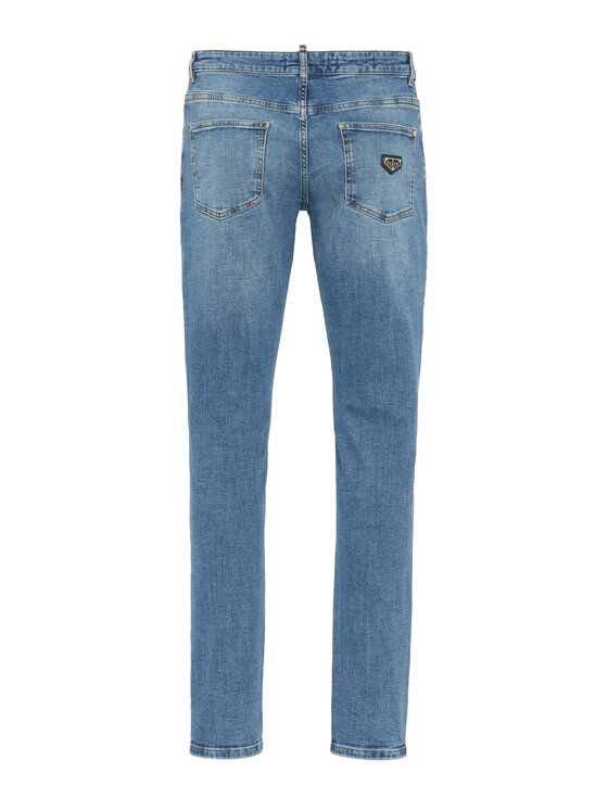 PHILIPP PLEIN PHILIPP PLEIN Jeansy 27843 Błękitny Straight Leg