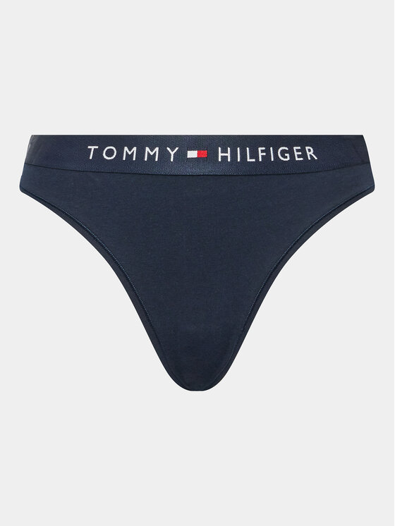 Tommy Hilfiger Tommy Hilfiger Kalhotky string UW0UW04146 Tmavomodrá