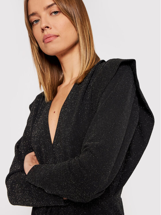 IRO IRO Sukienka koktajlowa Nahilda AP545 Czarny Regular Fit