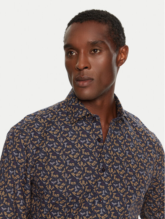 Pierre Cardin Pierre Cardin Hemd C6 11010.0318 Dunkelblau Regular Fit