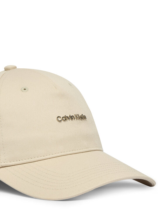 Calvin Klein Calvin Klein Czapka z daszkiem Coton Twill Standard Logo Hw Cap LV04D5080G Beżowy