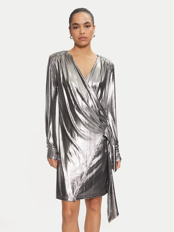 Karen by Simonsen Karen by Simonsen Rochie cocktail Regitze 10105117 Argintiu Slim Fit