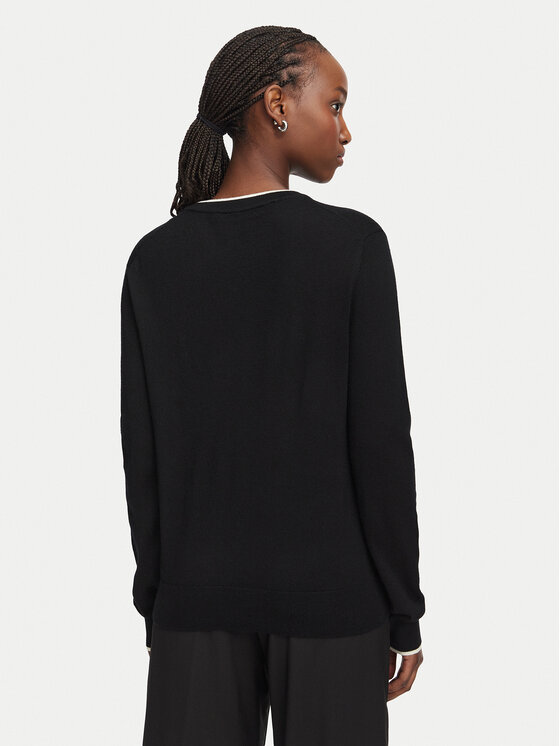 KARL LAGERFELD KARL LAGERFELD Pulover B3W18037 Črna Regular Fit