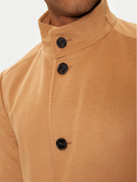 JOOP! JOOP! Płaszcz wełniany 17 JC-21Maron 30044311 Brązowy Regular Fit
