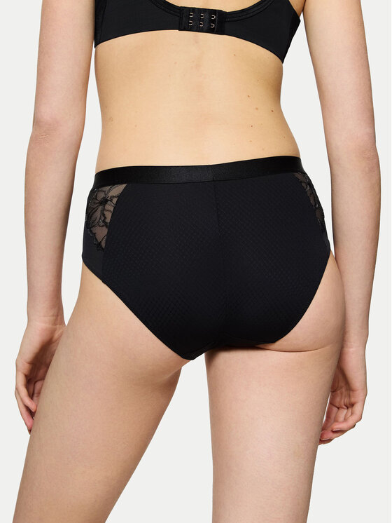 Triumph Triumph Chiloți clasici cu talie înaltă Wild Azalea 10219857 Negru