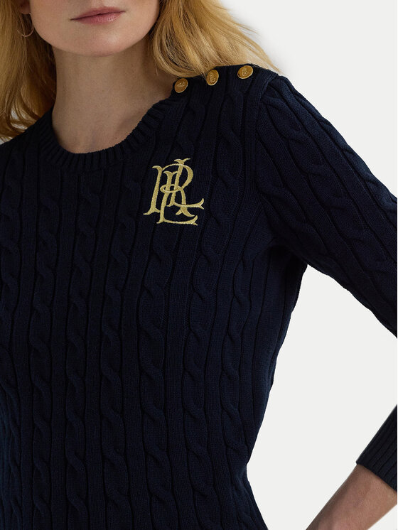 LAUREN RALPH LAUREN LAUREN RALPH LAUREN Sweter 200932223003 Granatowy Regular Fit