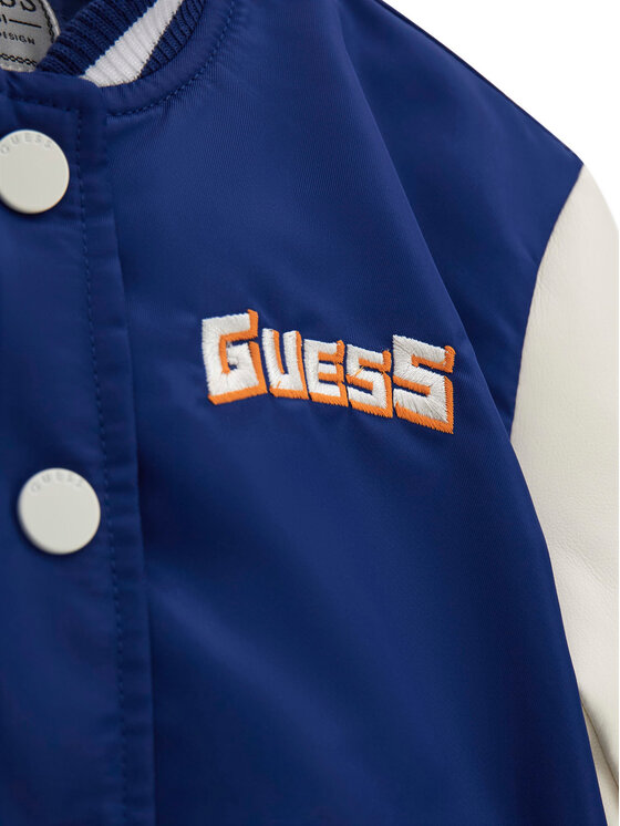 Guess Guess Bomberjacke N6YL05 W2667 Blau Regular Fit