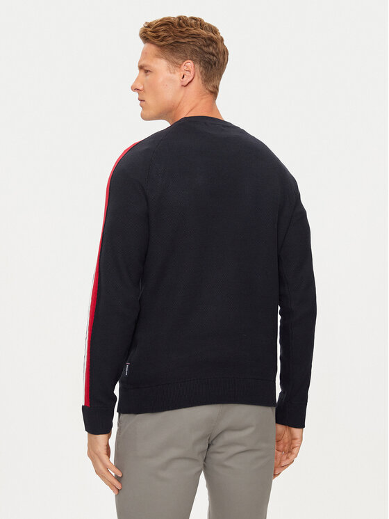 Hechter Paris Hechter Paris Sweter 65011 142806 Granatowy Regular Fit