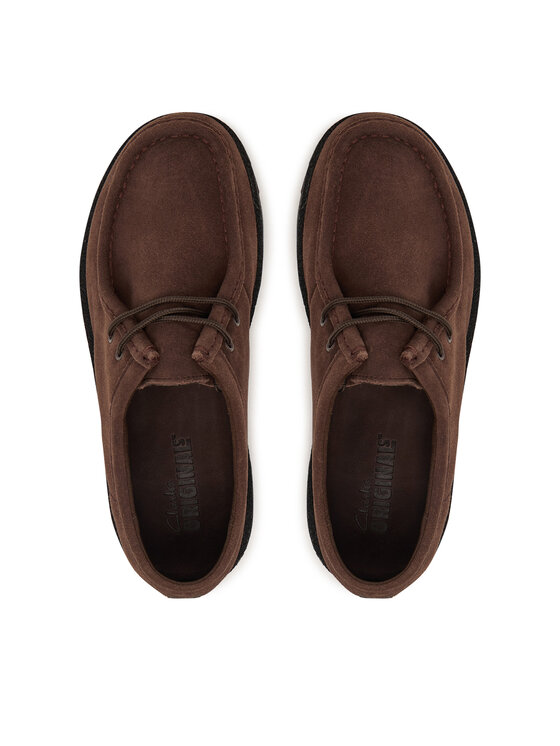 Clarks Clarks Pusbačiai Meare Walla 26182840 Tamsiai ruda