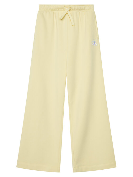 Calvin Klein Jeans Pantaloni trening LVCKSJC11G Galben Wide Leg