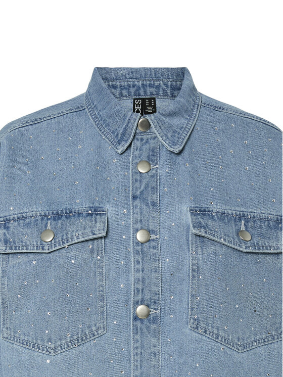 Pieces Pieces Jeansjacke Tamra 17157410 Blau Regular Fit