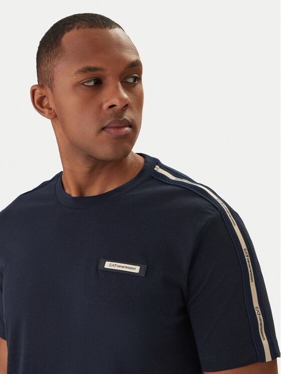EA7 Emporio Armani EA7 Emporio Armani Tričko 7M001476 AF10375 Modrá Regular Fit
