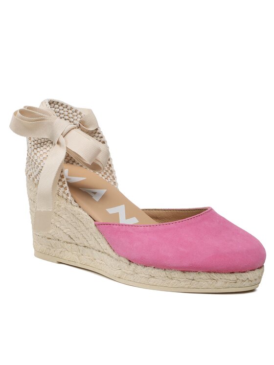 Manebi Manebi Еспадрильї Low Wedge Espadrilles R 1.0 WL Рожевий