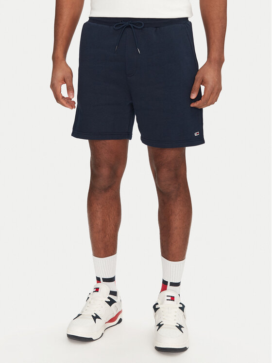 Tommy Jeans Pantaloni scurți sport Flag Beach DM0DM21931 Bleumarin