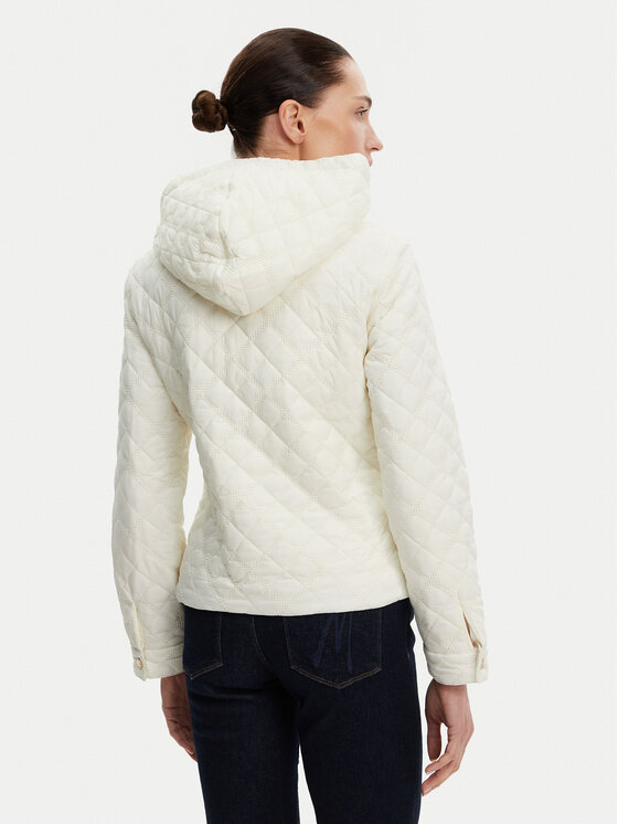 Fracomina Fracomina Átmeneti kabát FR25SC3001O42301 Ekru Slim Fit