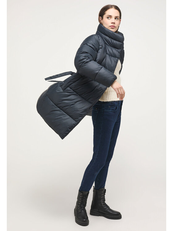 Mustang Mustang Kurtka damska Heidi Mid Puffer Czarny Regular Fit