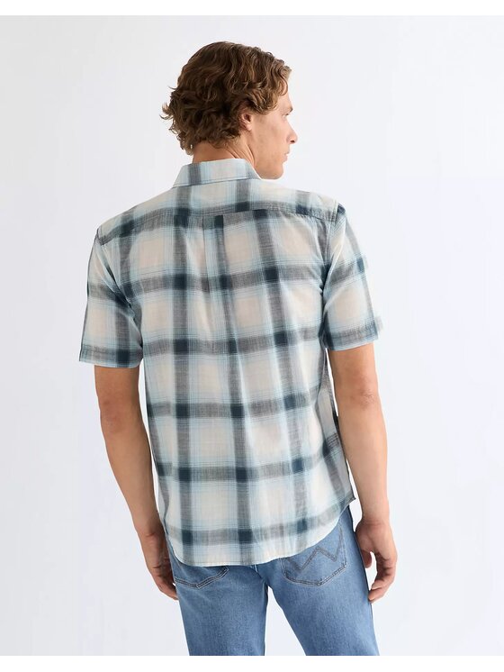 Wrangler Wrangler Koszula SS 1 PKT SHIRT Kolorowy Regular Fit