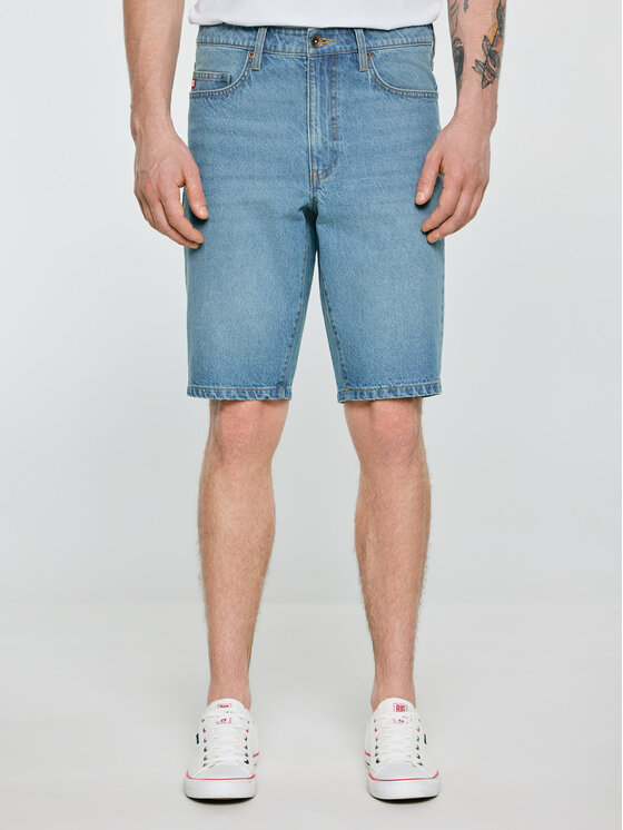 BIG STAR BIG STAR Kurtka jeansowa COLTER Niebieski Regular Fit