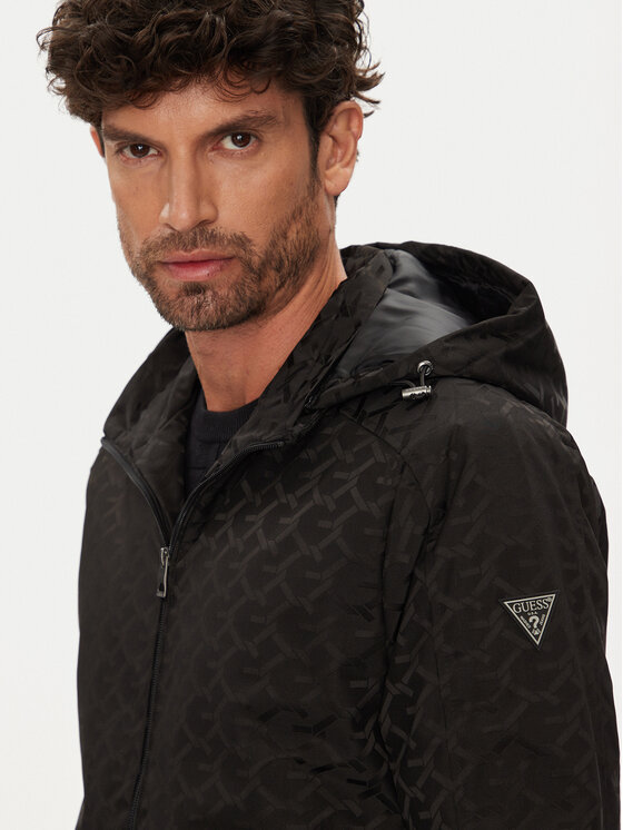 Guess Guess Kurtka przejściowa M5YL14 WHEW2 Czarny Regular Fit