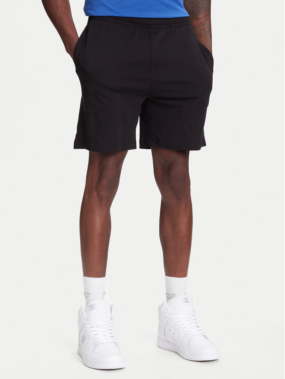 Kappa Športové kraťasy Logo Korpo Cabas 303HZE0 Čierna Regular Fit